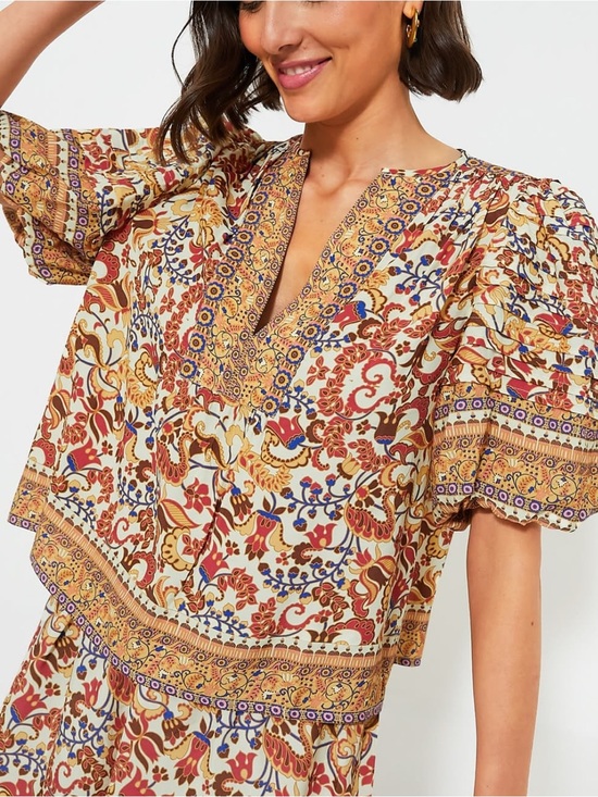 Tuckernuck Tops - Sun-drenched Porta Dina Blouse- TUCKERNUCK BRANDNEW W/ TAGS